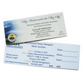 Ticket 2x8 120# Gloss Cover (Full color/Black) Perforation, variable data